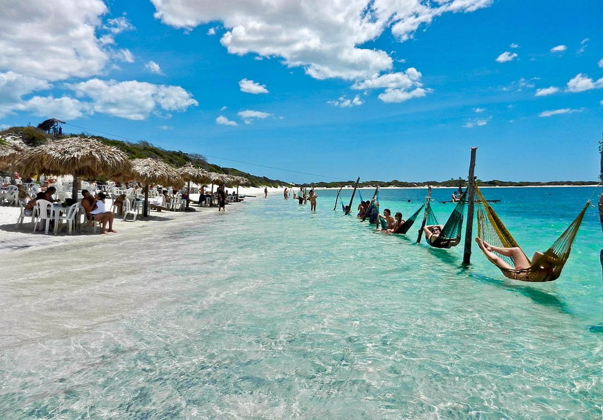 Lagoa de águas azuis no Ceará